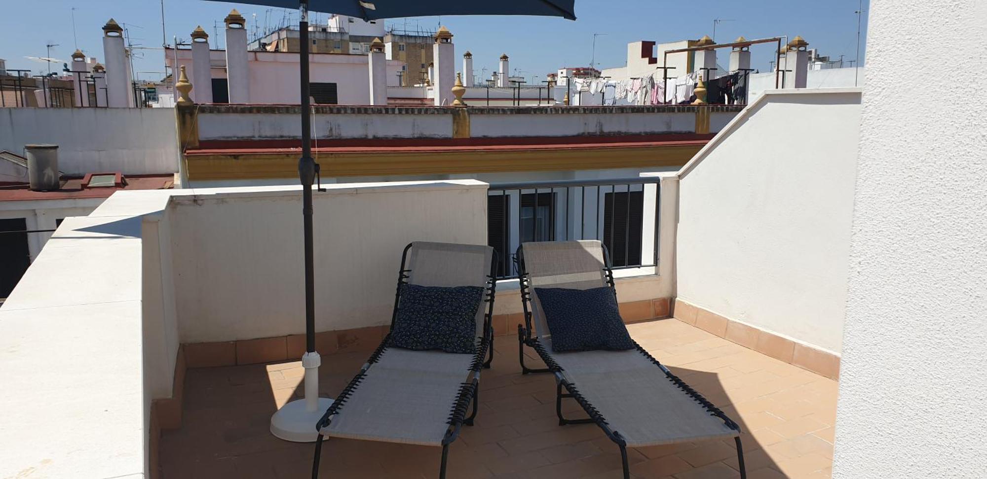 Ferienwohnung Atico Aire De Triana Sevilla Exterior foto